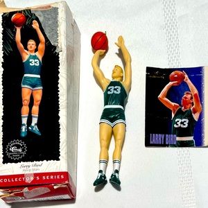 Larry Bird Ornament and card Rookie year 1979-80 Hallmark 1995